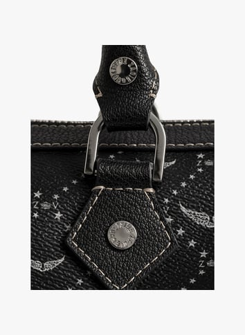 Sac porté main imprimé ZADIG&VOLTAIRE Noir